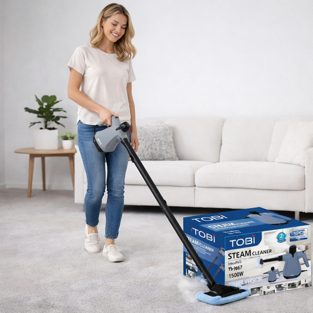 Pulitore Vapore Portatile TB-967 1500W 15 Accessori Igienizzante