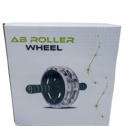 Rullo Addominali Doppio Ruota PVC Antiscivolo Tappetino Kit