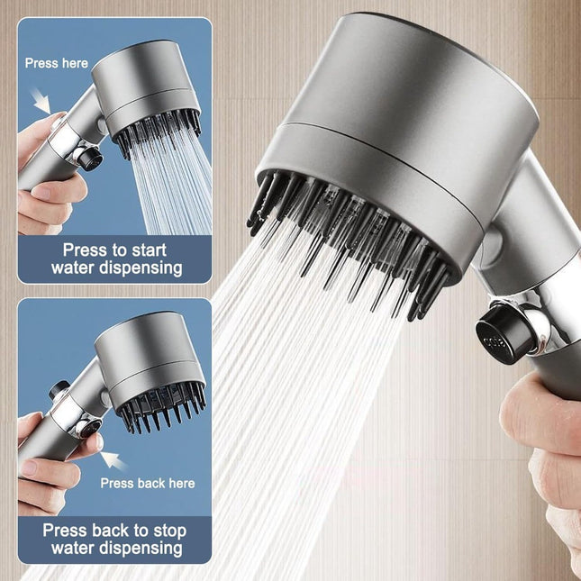 DOCCIA con MASSAGGIO e Vaporizzatore - Filtro ANTICALCARE ALTA PRESSIONE 3 Getti