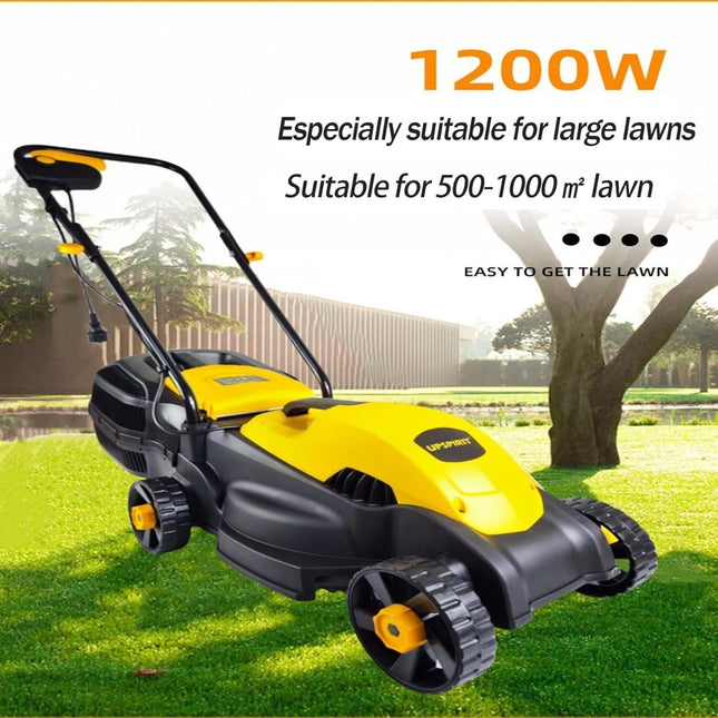 Tosaerba Elettrico 1.200 W con Larghezza di Taglio 32 cm, Altezza Regolabile